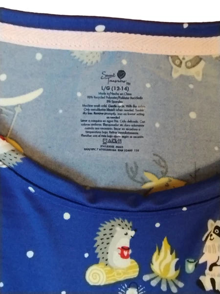 Secret Treasures 2 Piece Womens Pajama Winter Animals Scene L (12/14) New