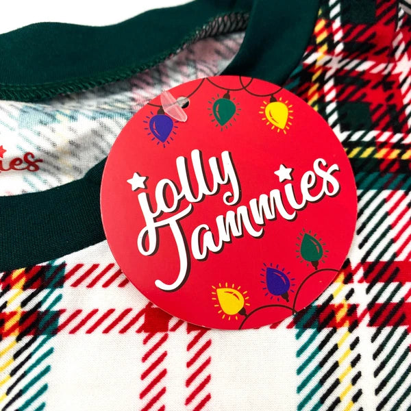 Jolly Jammies Womens Size S Long Sleeve 2 PC Pajama Set Christmas Tartan Plaid