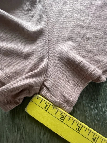 Athleta Well Rested Ribbed Sleep Soft Pink Shorts Tank NWOT Pajama Set Medium