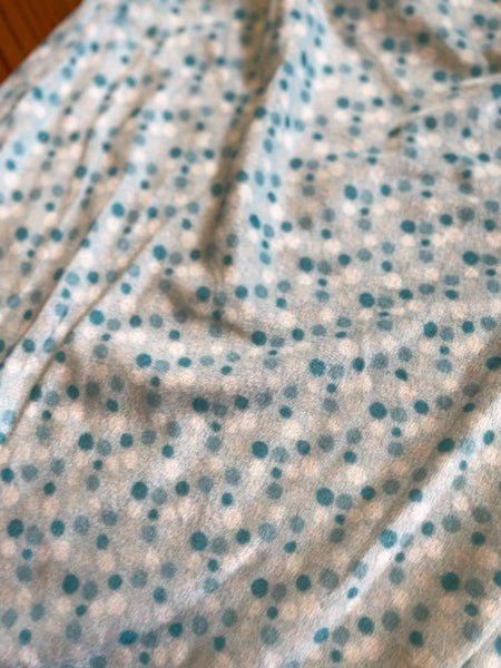 KAREN NEUBURGER 2-PIECEPJ SET 3X(PLUS SIZE) MINKY MULTI DOT + SOCKS 150060 BLUE