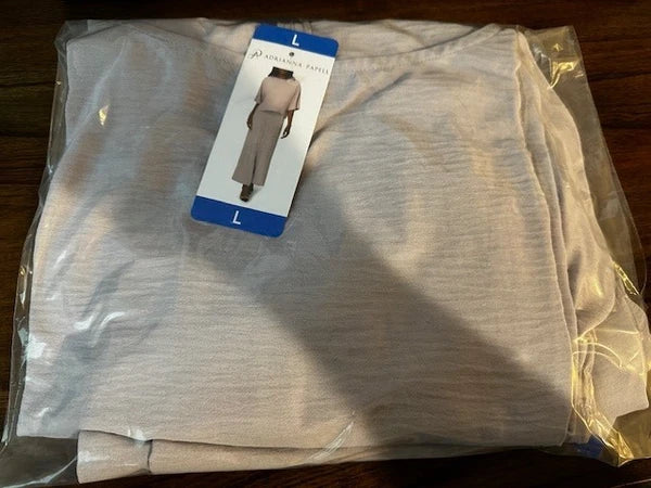 Adrianna Papell Ladies  Airflow Loungewear 2-Piece Set - Gray - Large New