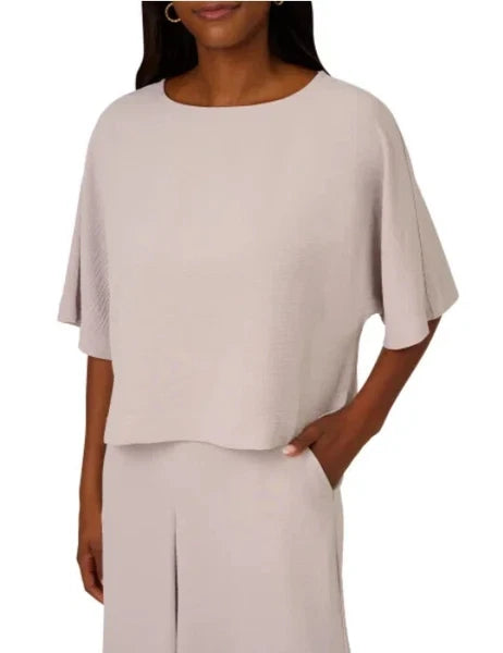 Adrianna Papell Ladies  Airflow Loungewear 2-Piece Set - Gray - Large New