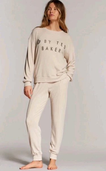 Ted Baker Size 18 Womens Waffle Pyjamas Joggers Loungewear Set BNWT