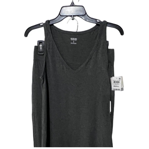 ALFANI WOMENS PAJAMA TANK TOP & LEGGING SET HEATHER CHARCOAL GRAY SMALL NEW!