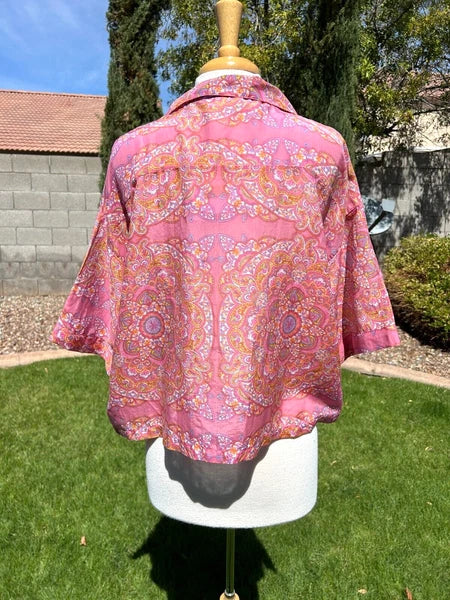 Papinelle Ines Pajamas 2 Piece Set Women's Size L French Rose $114 Gorgeous NWT