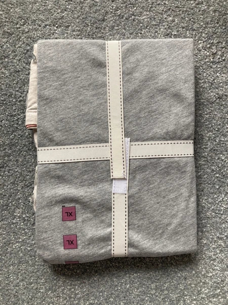 BNWT M&S Ladies Grey Mix T-shirt & Shorts Pyjamas Set Ribbon Bound Size XL