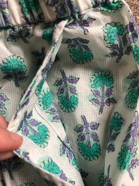 Brora Pyjamas Set Size 8 Button Up Pockets 100% Organic Cotton Quality Excellent