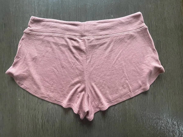 Athleta Well Rested Ribbed Sleep Soft Pink Shorts Tank NWOT Pajama Set Medium
