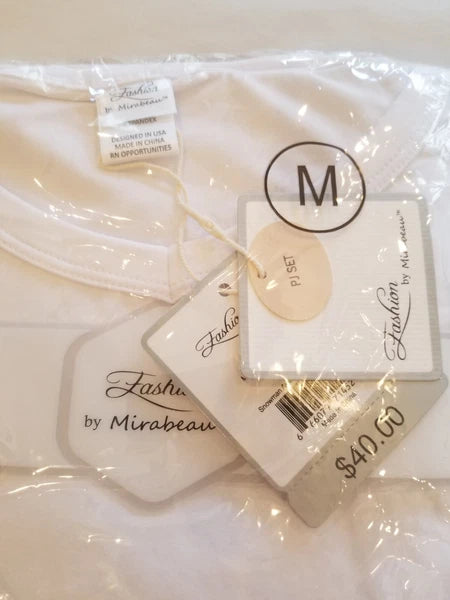 Fashion by Mirabeau Snowman Avenue Long Sleeve PJ Set Size Medium NWT