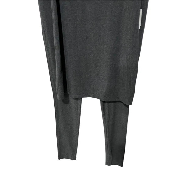 ALFANI WOMENS PAJAMA TANK TOP & LEGGING SET HEATHER CHARCOAL GRAY SMALL NEW!