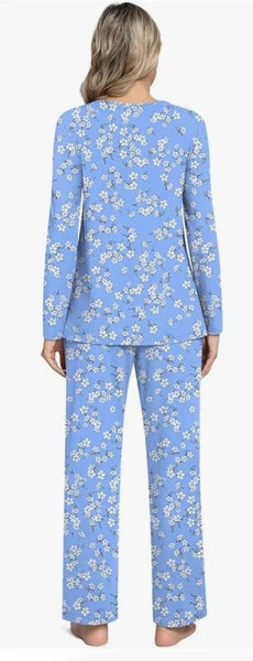 PRETTY Women's Pajamas, Long Sleeve Top, Pants with Pockets, 2X, Excellent! NWOT