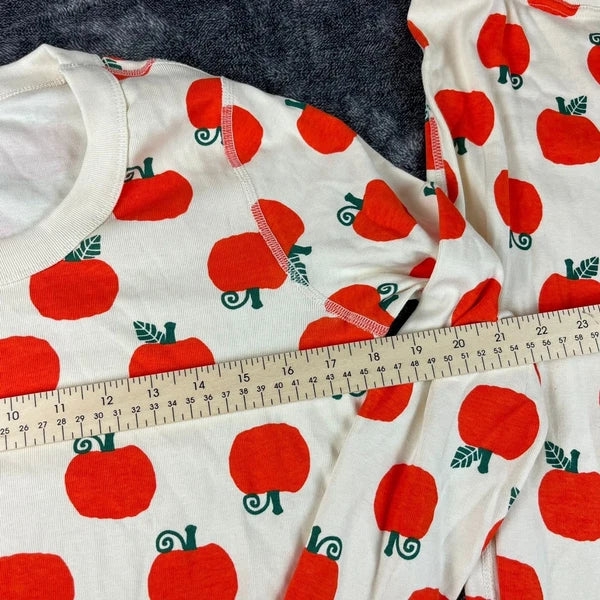 Hanna Andersson Organic Cotton Pumpkin Pajama Set Pants Top Women's S/M
