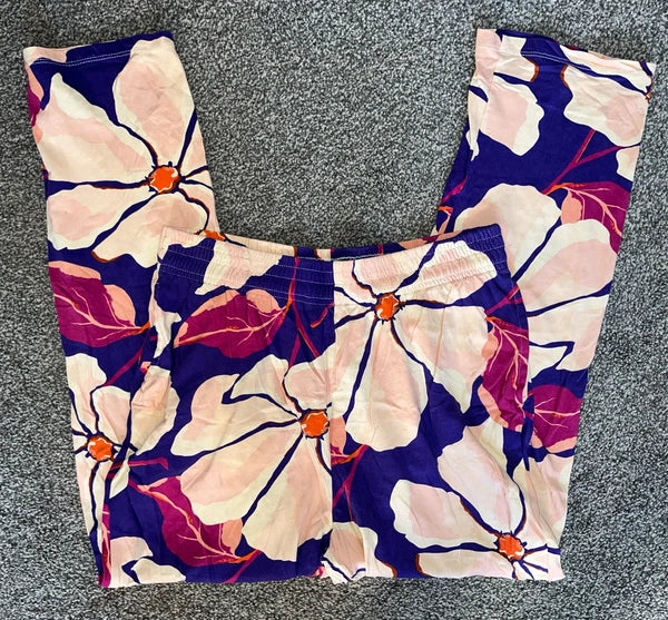 Next 2 Piece Vibrant Floral Print Short Sleeve Cotton Pyjamas PJs Set - Medium