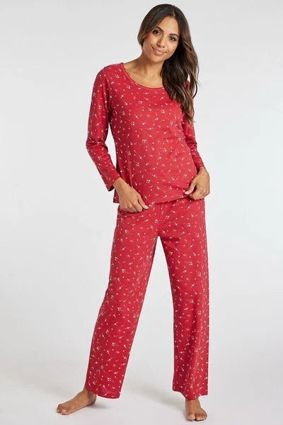 Bon Marche Red All Over Star Print  Pyjama Set Long Sleeve 20/22 BNWT Rrp £16