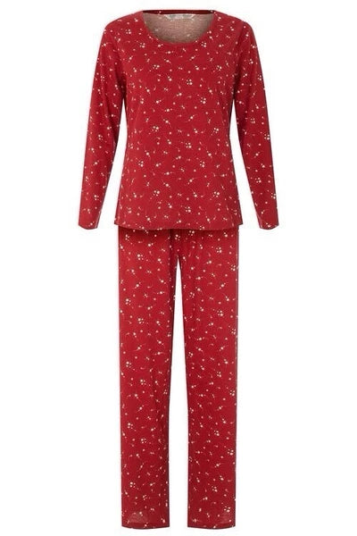 Bon Marche Red All Over Star Print  Pyjama Set Long Sleeve 20/22 BNWT Rrp £16
