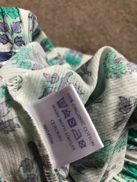 Brora Pyjamas Set Size 8 Button Up Pockets 100% Organic Cotton Quality Excellent