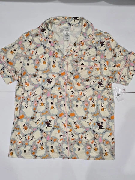 2025 Disney Minnie Mouse Ghost HALLOWEEN 2 Piece Pajama Size XL Extra Large New