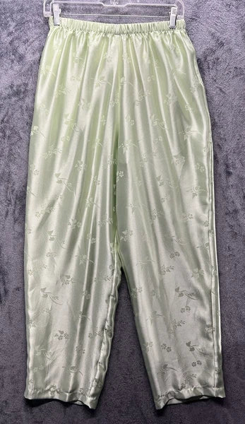 Amanda Stewart Intimates Set Woman’s Size Medium Floral Print Light Green