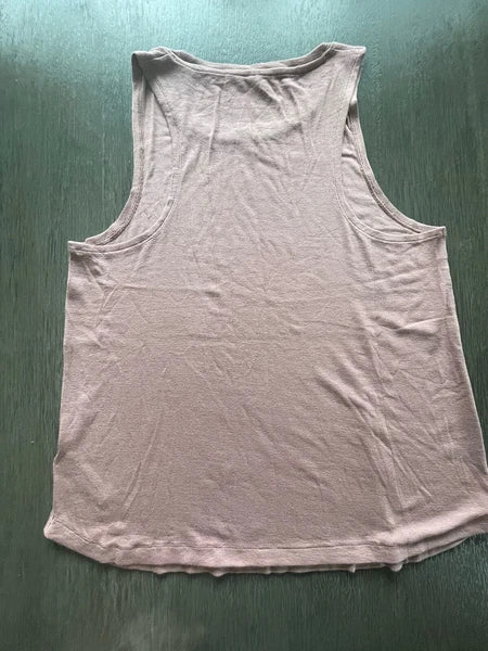 Athleta Well Rested Ribbed Sleep Soft Pink Shorts Tank NWOT Pajama Set Medium