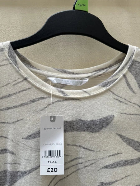 Bon Marche Animal  Print Soft Touch  Pyjamas/lounge Set Short Sleeve 12/14 BNWT