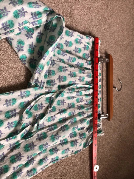 Brora Pyjamas Set Size 8 Button Up Pockets 100% Organic Cotton Quality Excellent