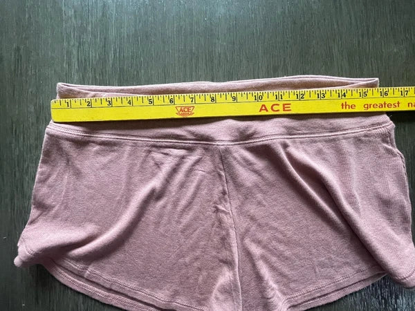 Athleta Well Rested Ribbed Sleep Soft Pink Shorts Tank NWOT Pajama Set Medium