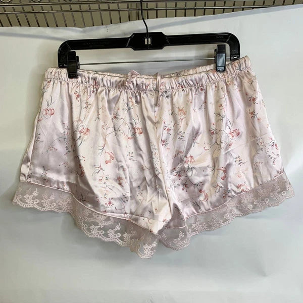 RACHEL ZOE Satin Lounge Sleepwear Two Piece Set Women's Size M Pink