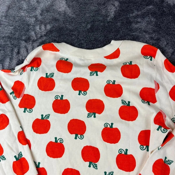 Hanna Andersson Organic Cotton Pumpkin Pajama Set Pants Top Women's S/M