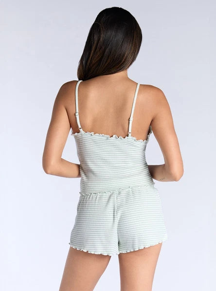 Boux Avenue Short Pyjama Set Women's Stripe Ribbed Breathable Ladies Nightwear