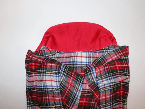 RALPH LAUREN Size M Women's Pajama Ivory Plaid BRUSHED TWILL Pant Set NEW