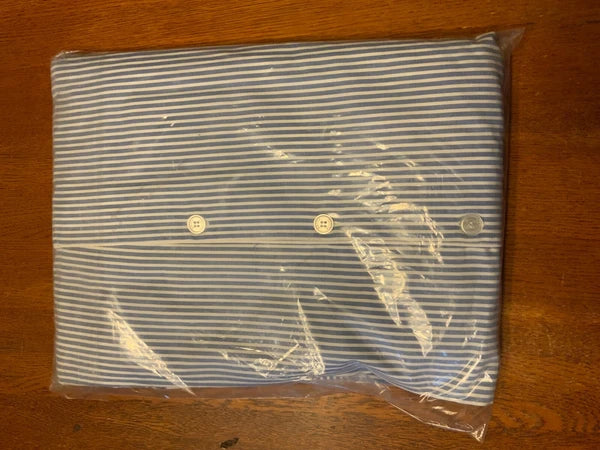 Petite Plum Women's Twill Pajama Set, Style# AWPJBSS-L, Size L, French Blue