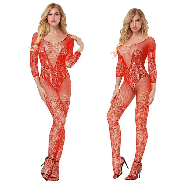 Cozy Feel Sexy Women's Lingerie Fishnet Body stockings Underwear Sleepwear 8507