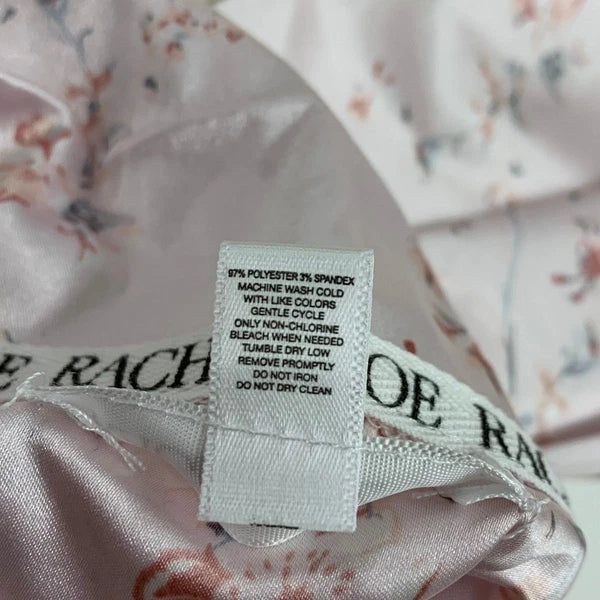 RACHEL ZOE Satin Lounge Sleepwear Two Piece Set Women's Size M Pink