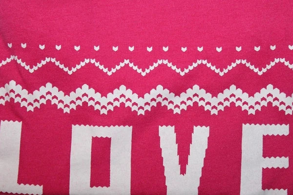 Joe Boxer Women's LOVE Hearts Night Shirt & Eye Mask 2-pc Set  Pink 2X